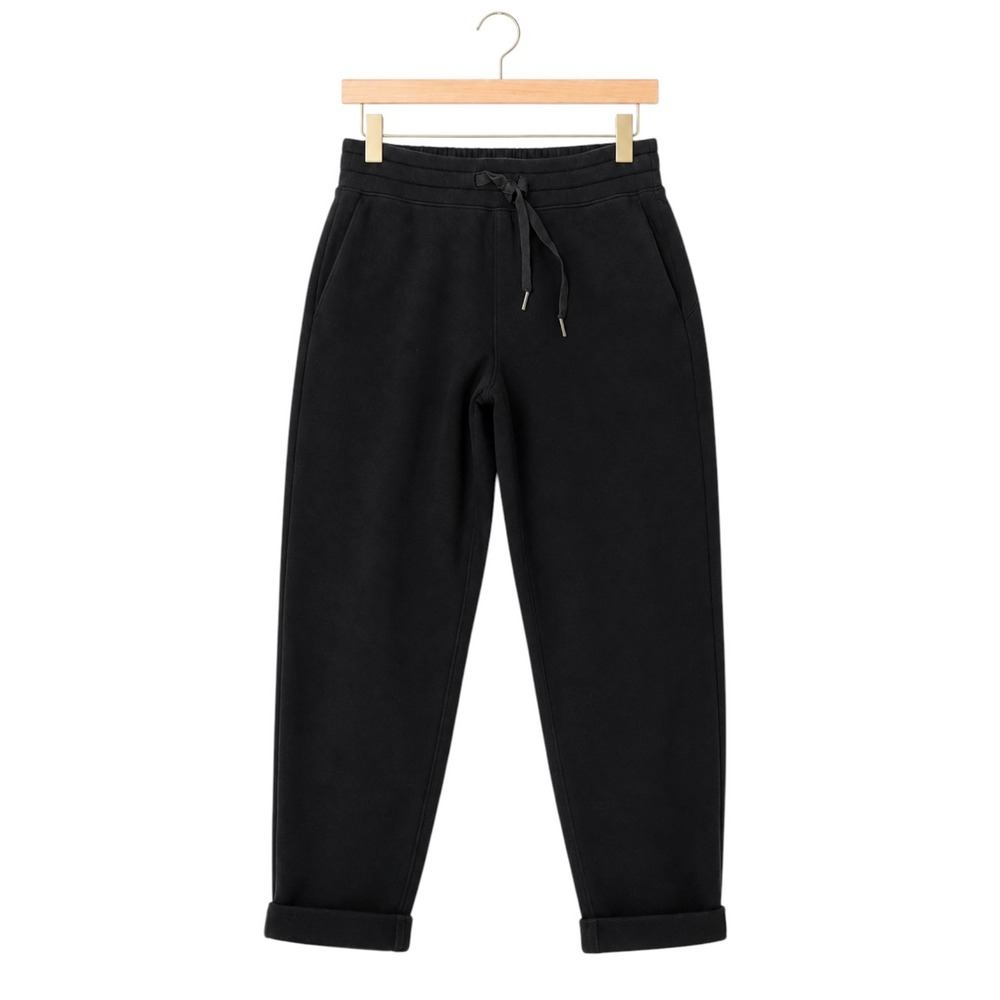 SPANX AirEssentials Tapered Pants Womens S Black Pull On Drawstring Lounge